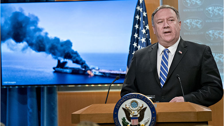 Secretary Of State Pompeo Says Iran Responsible For Attack On Two Oil Tankers