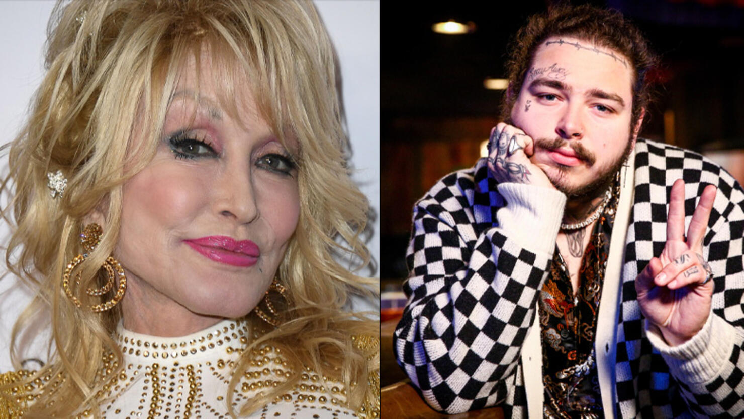 Dolly Parton Responds To Post Malone S Fashion Choices Iheart