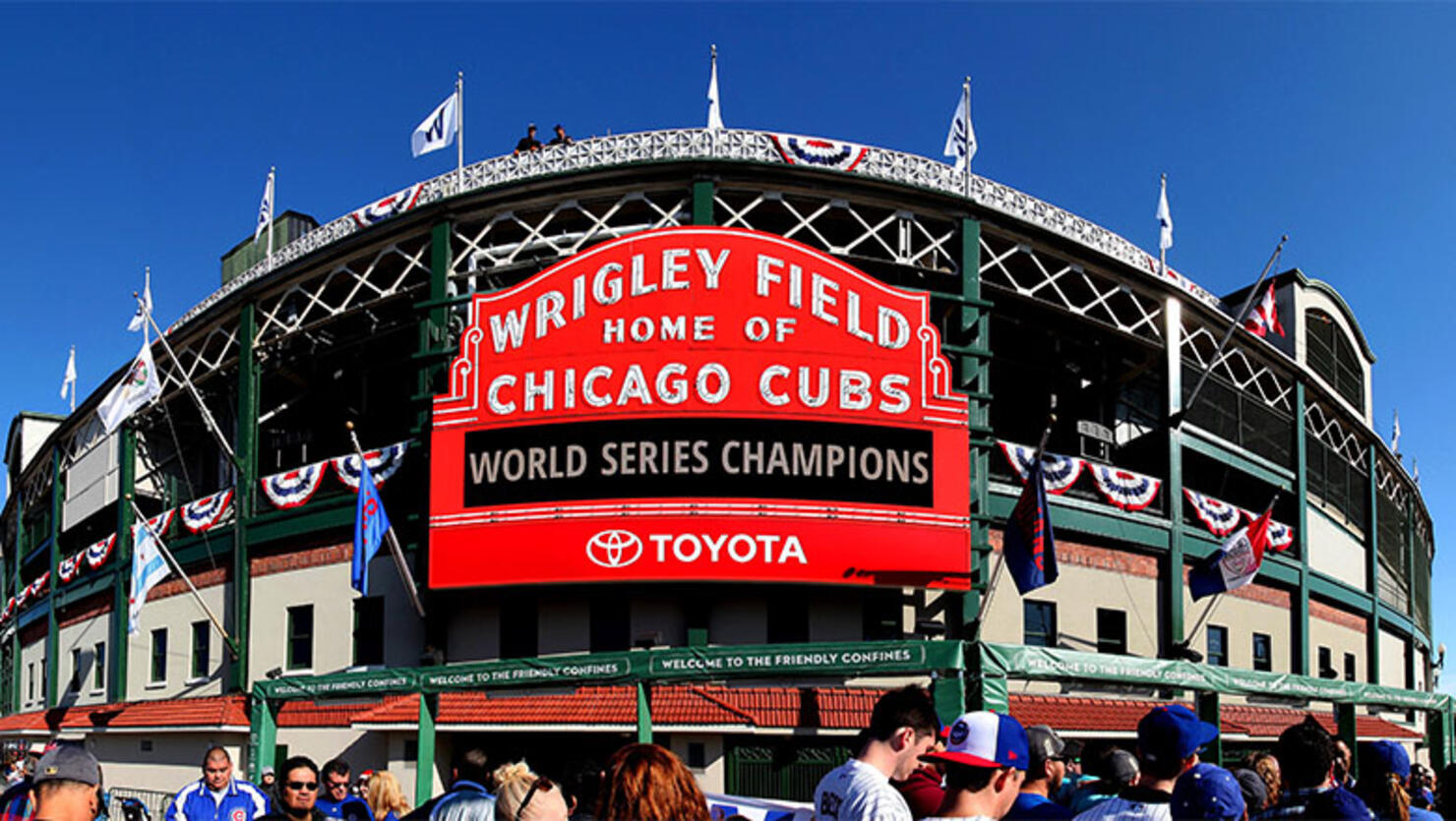 Chicago Cubs World Series Champions Wrigley Field Marquee 