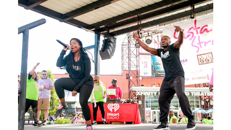 Charged Up gets us warmed up at our 2019 Sista Strut Philadelphia. Photo: iHeartMedia Philly/Tricia Gdowik