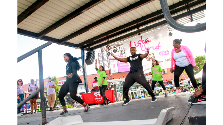 Charged Up gets us warmed up at our 2019 Sista Strut Philadelphia. Photo: iHeartMedia Philly/Tricia Gdowik