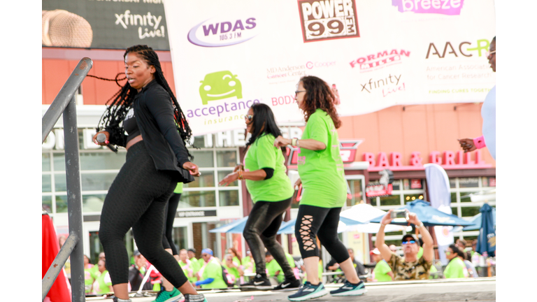 Charged Up gets us warmed up at our 2019 Sista Strut Philadelphia. Photo: iHeartMedia Philly/Tricia Gdowik