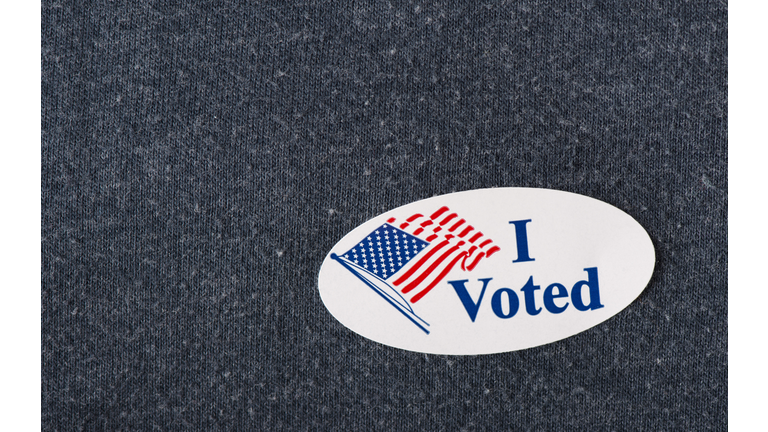 "I voted" sticker