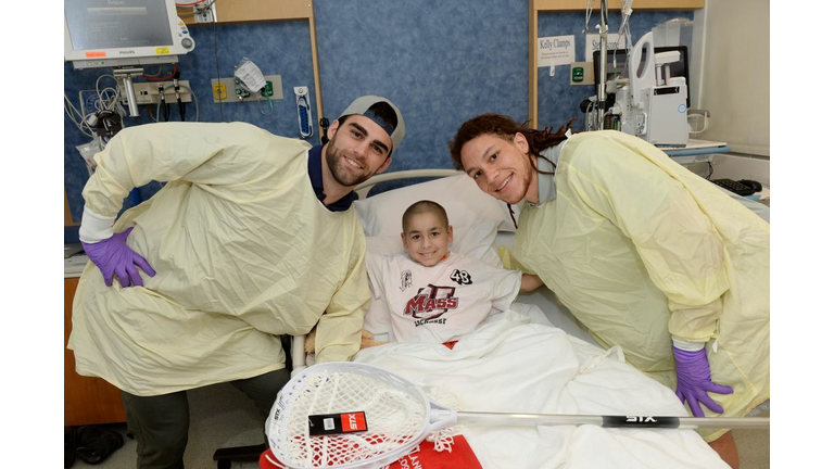 Boston Cannons Visit Patients at Boston Children's Hospital