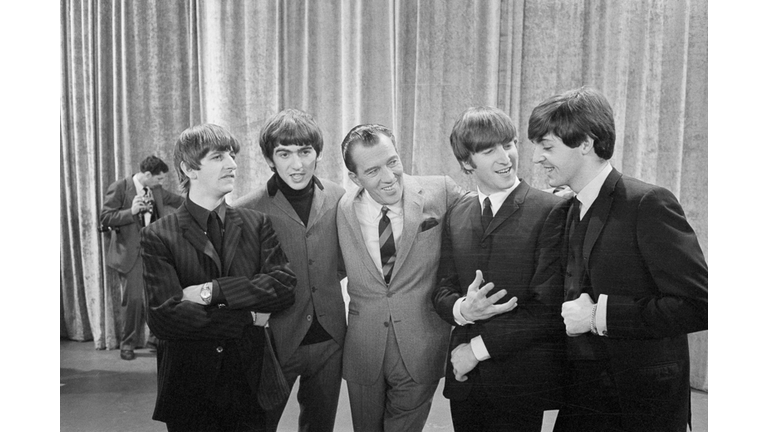 Ed Sullivan with the Beatles