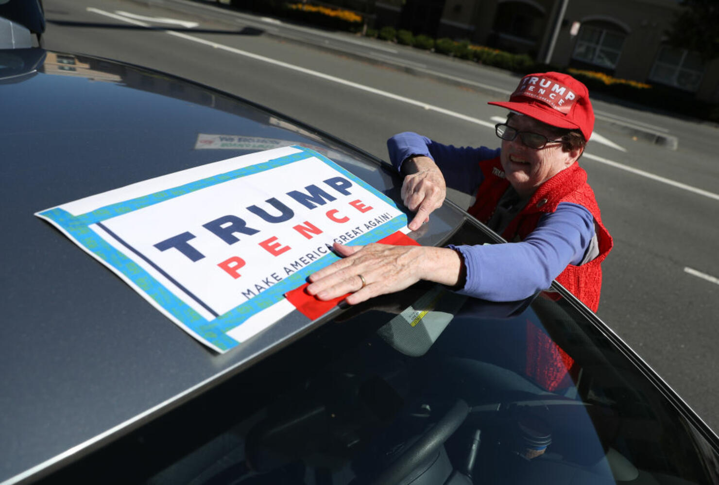 Pro-Trump Activists Rally In Support Of The President's Re-Election Bid