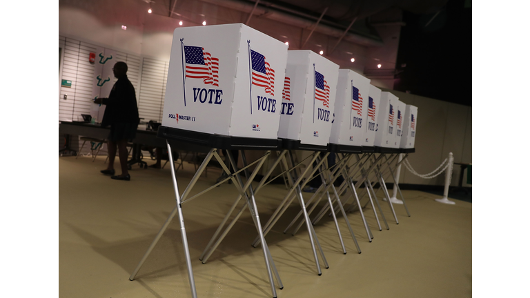 Voters Head To Polls As Early Voting Starts In Florida