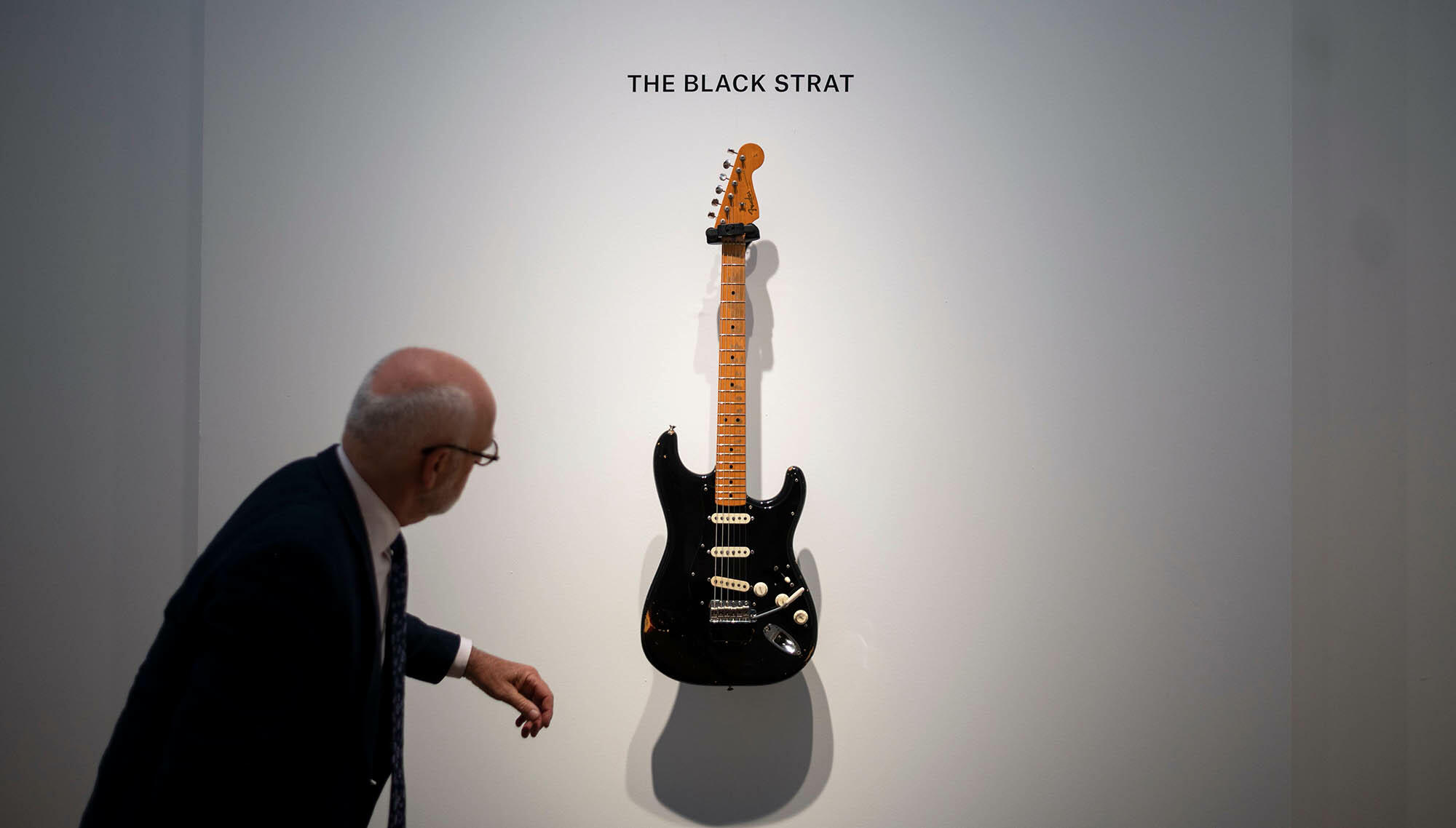 Gilmour's iconic store black stratocaster