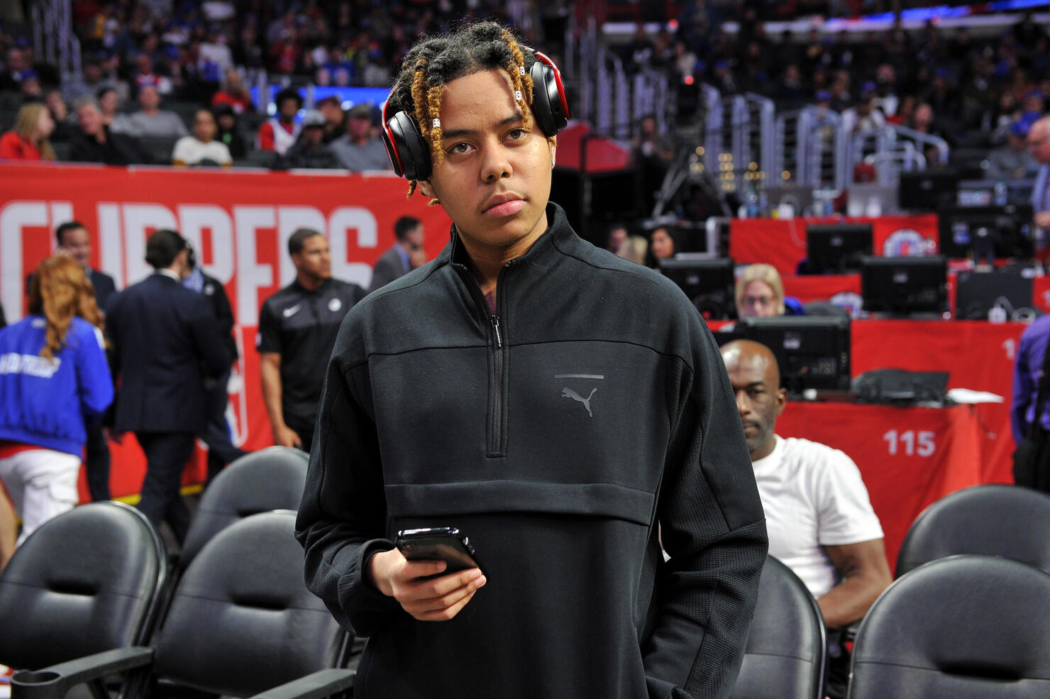 Celebrities At The Los Angeles Clippers Game