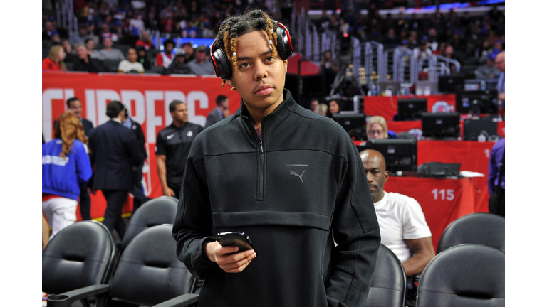 Celebrities At The Los Angeles Clippers Game