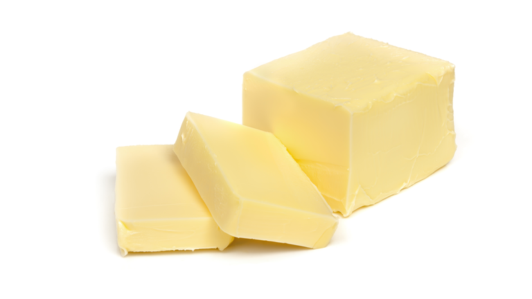 Butter Isolated on White