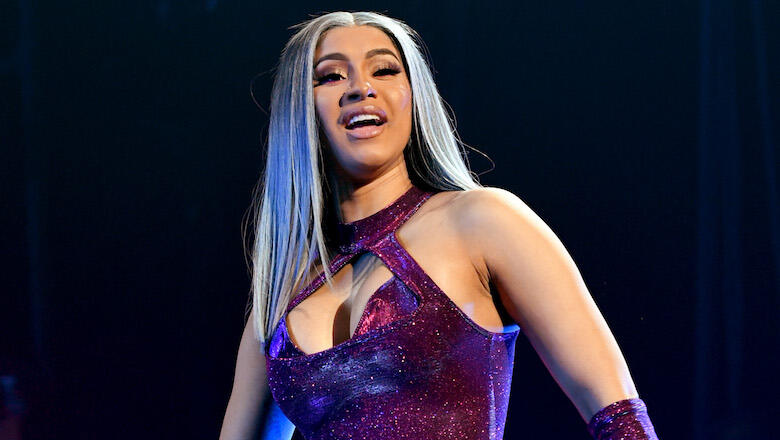 Cardi B Posts Topless Photo Wearing Diamond Pasties On 'Hustlers' Set - Thumbnail Image