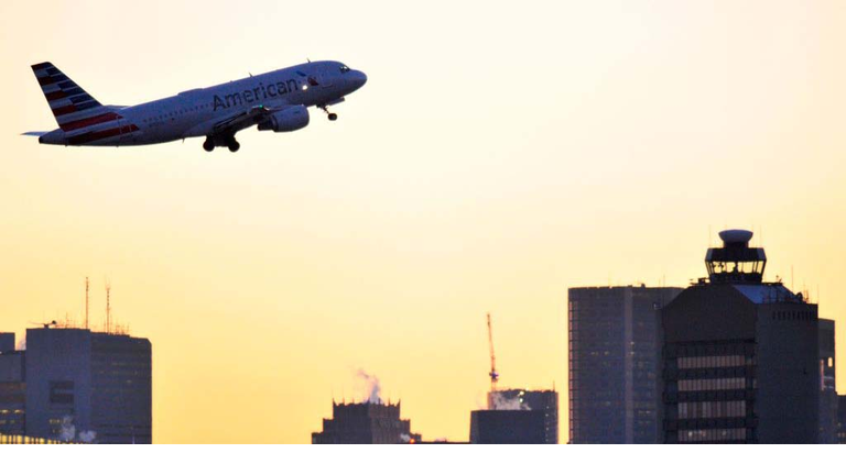 American Airlines Boston Logan Generic Plane, Airplane, Boston Logan Airport