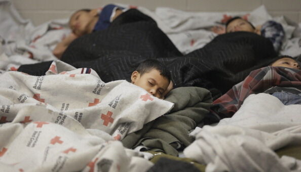 Familes and Children Held In U.S. Customs and Border Protection Processing Facility