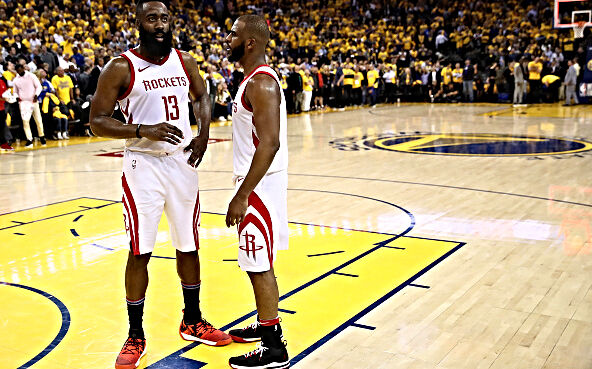 Daryl Morey tells Colin Cowherd that there was never a feud between Chris Paul and James Harden.