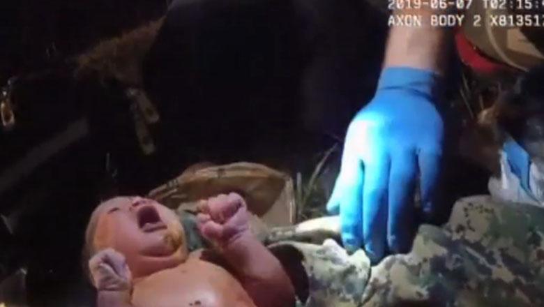 Video Shows Officer Rescuing Newborn Baby From Plastic Bag | iHeart
