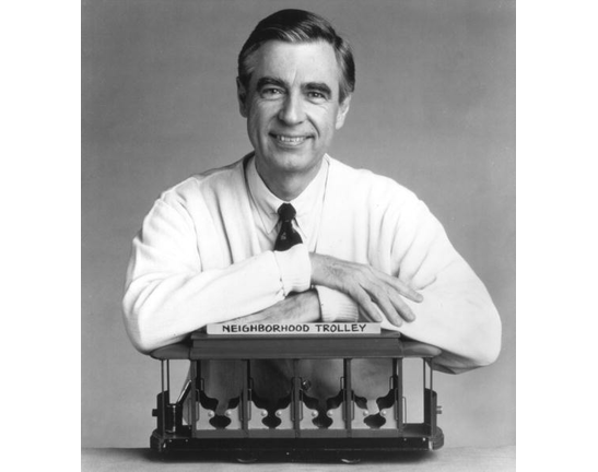 Boyer was wrong about Mr. Rogers being a lefty.