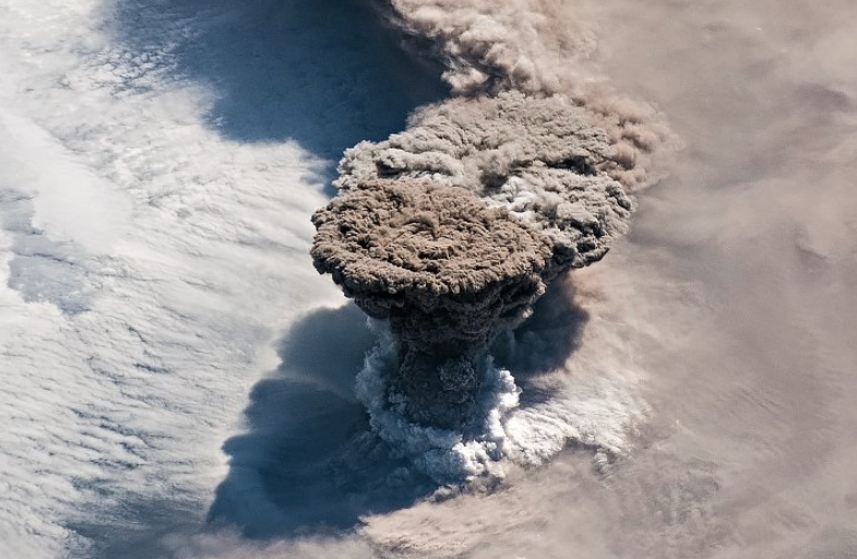 NASA Releases Spectacular Photo of Erupting Volcano | iHeart