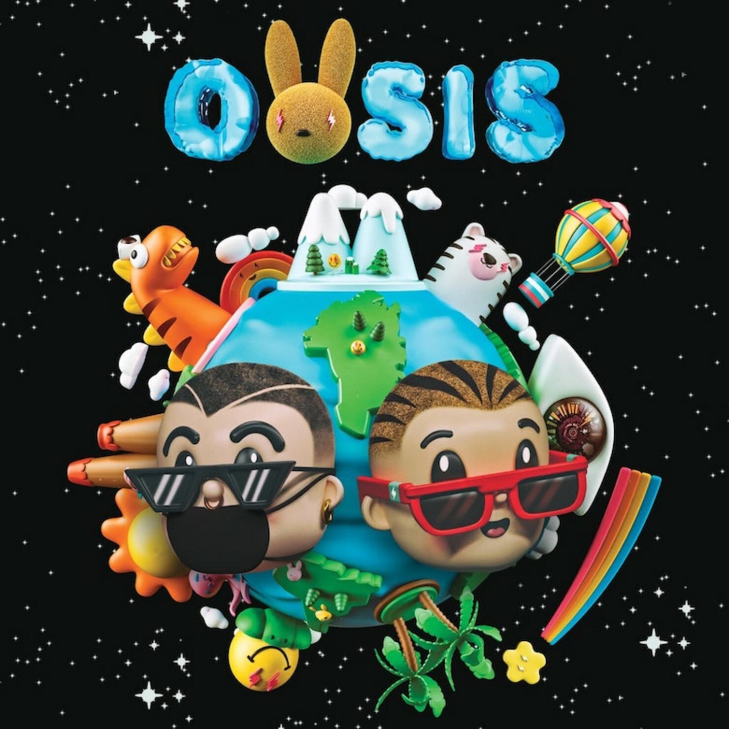 Bad Bunny & J Balvin - 'Oasis' Album Cover Art