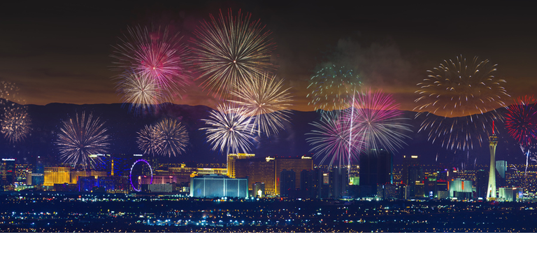 Las Vegas Strip Fireworks