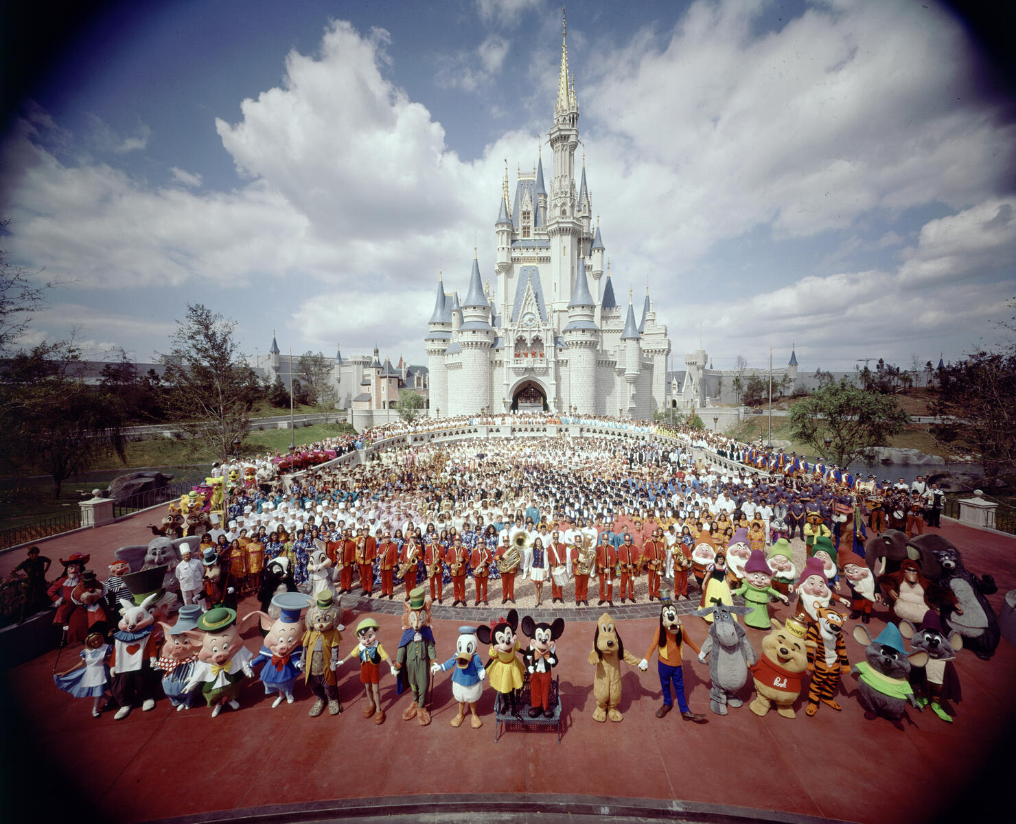 Group Portrait Of Walt Disney World Staff, 1971