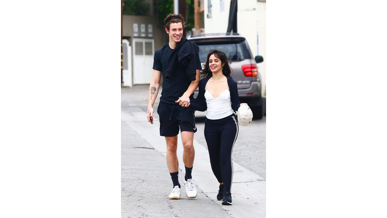 *EXCLUSIVE* Shawn Mendes and Camila Cabello are all smiles as they step out for a Sunday brunch  together