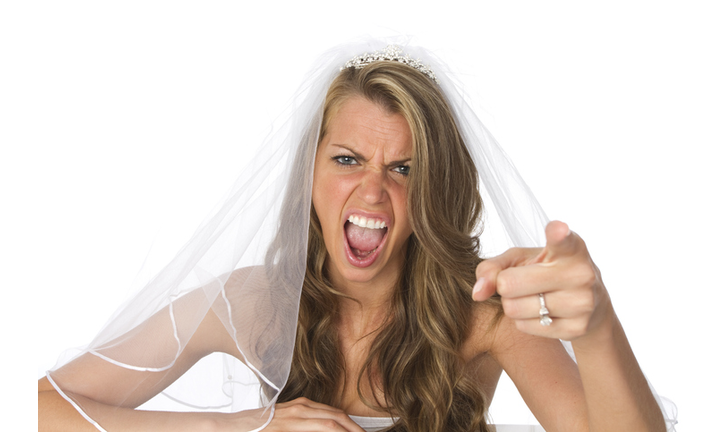 angry bride