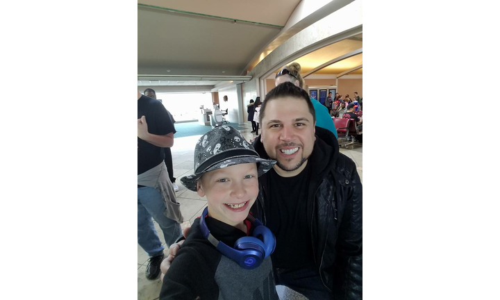 Noah And Jay At The Airport