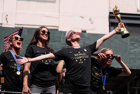 The U.S. Women's National Soccer Team Victory Parade and City Hall Ceremony