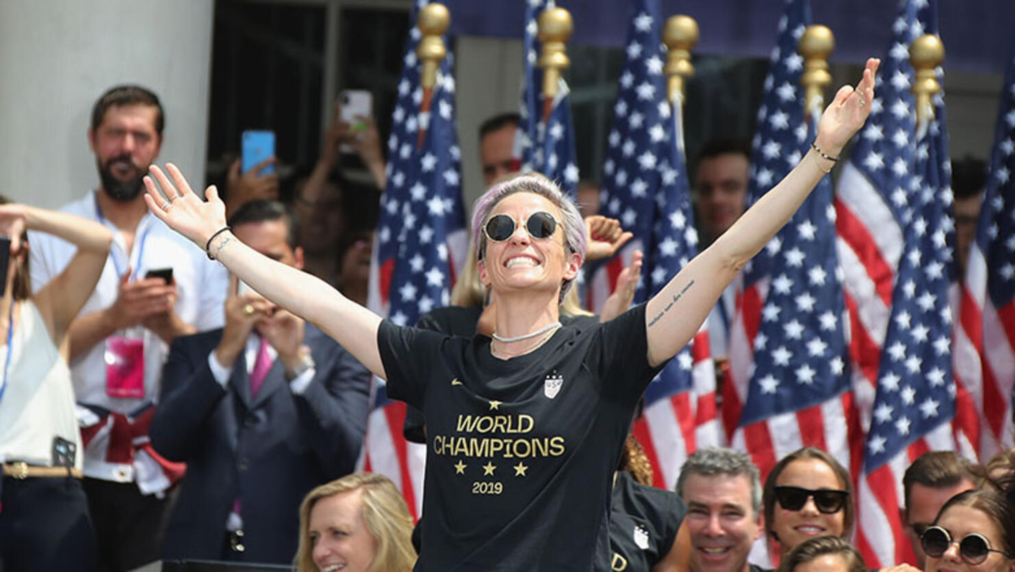 The U.S. Women's National Soccer Team Victory Parade and City Hall Ceremony