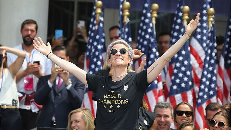 The U.S. Women's National Soccer Team Victory Parade and City Hall Ceremony
