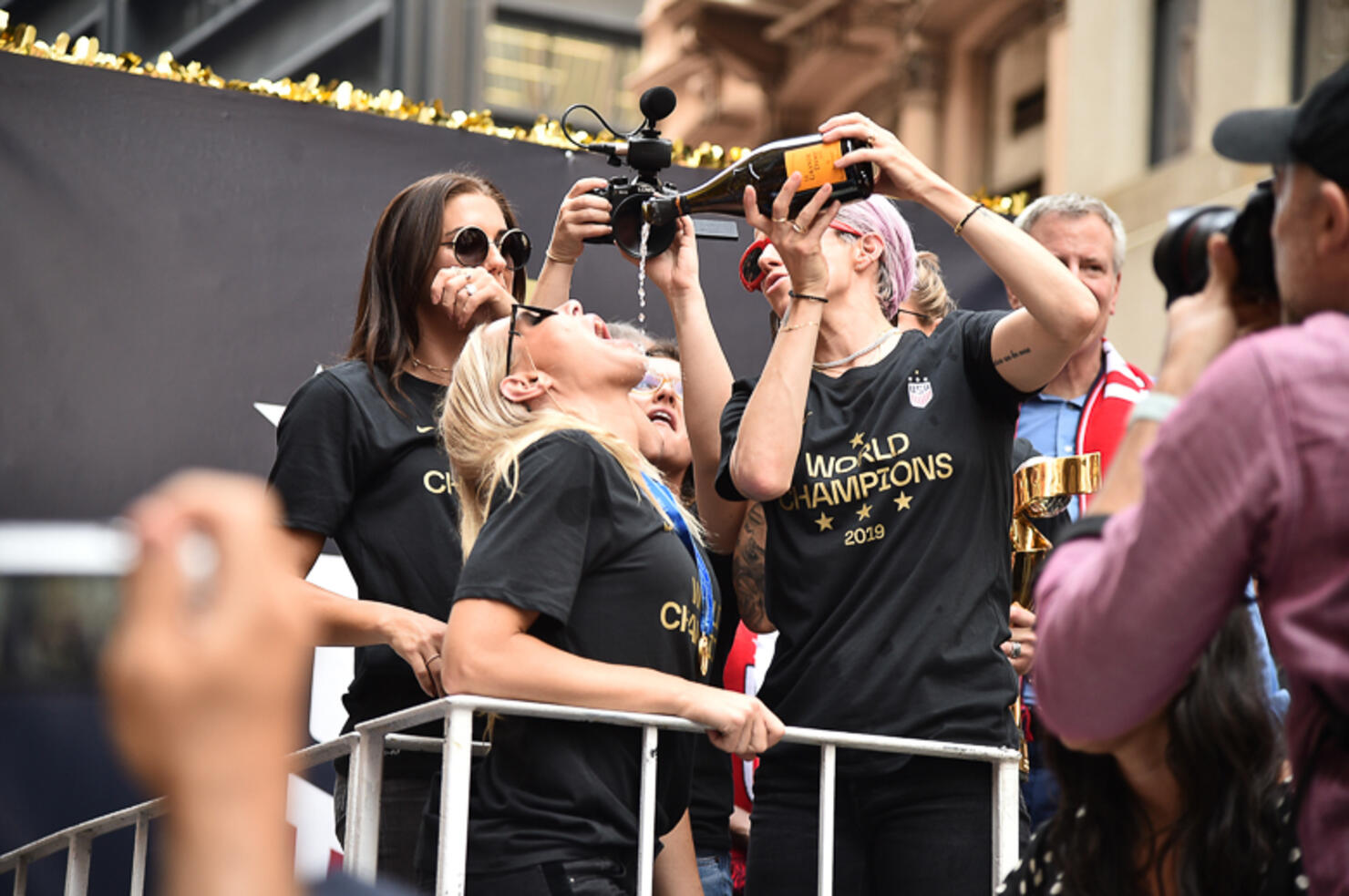 The U.S. Women's National Soccer Team Victory Parade and City Hall Ceremony