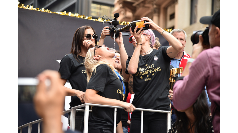 The U.S. Women's National Soccer Team Victory Parade and City Hall Ceremony