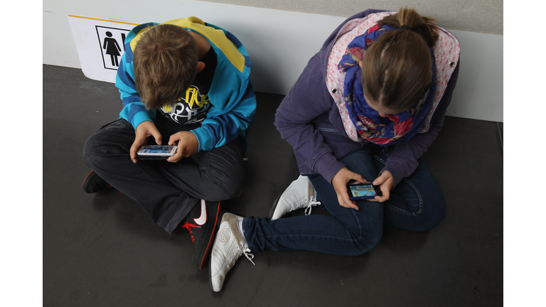 Children Using Smartphones