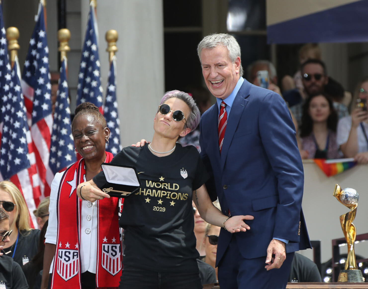The U.S. Women's National Soccer Team Victory Parade and City Hall Ceremony