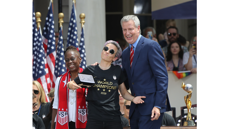 The U.S. Women's National Soccer Team Victory Parade and City Hall Ceremony