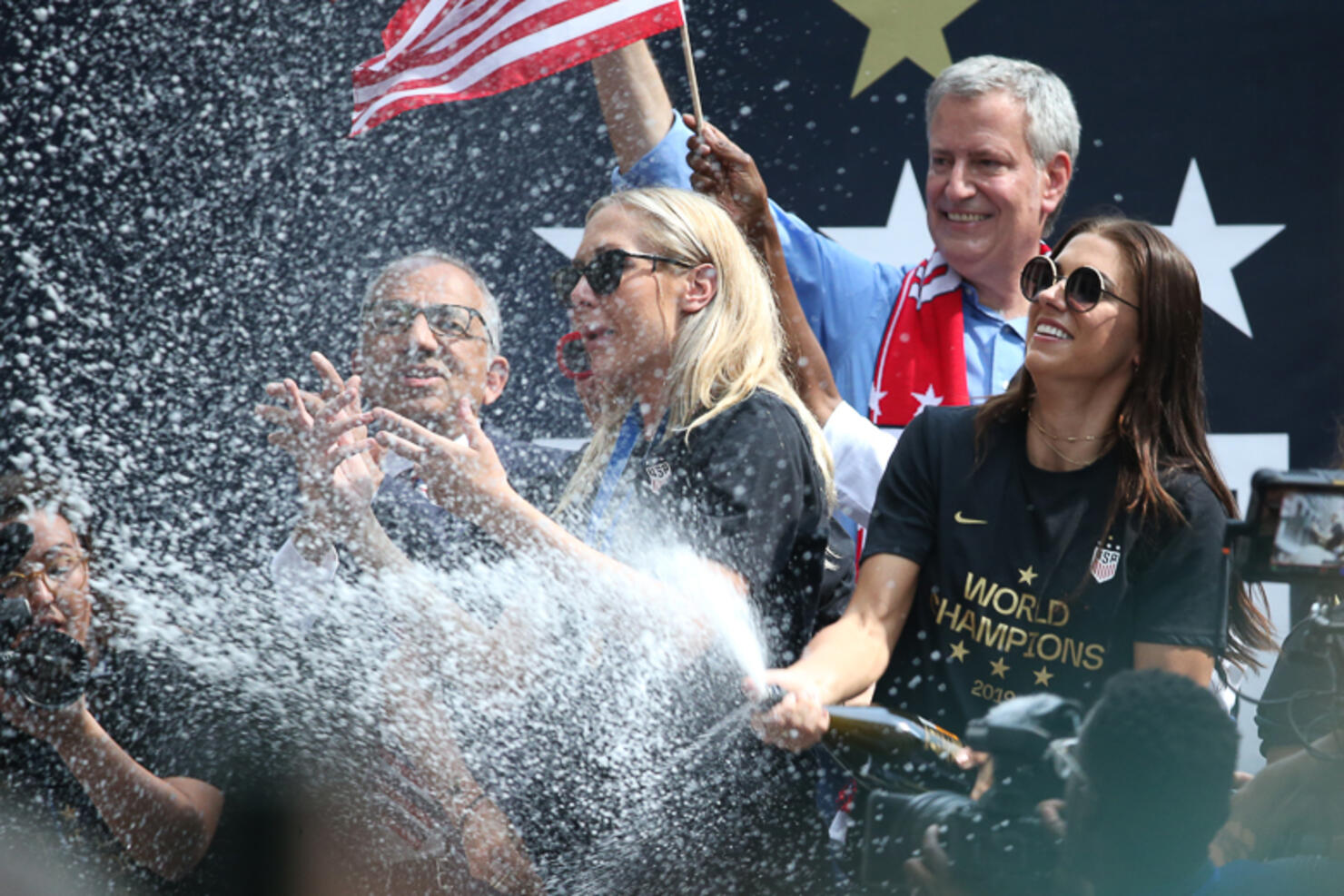 The U.S. Women's National Soccer Team Victory Parade and City Hall Ceremony