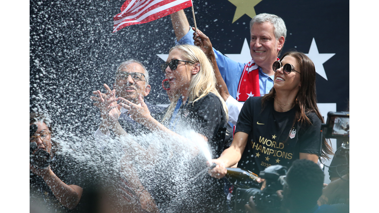 The U.S. Women's National Soccer Team Victory Parade and City Hall Ceremony