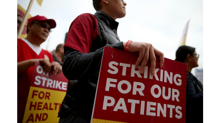 California Nurses Strike To Protest Patient Care Conditions, Ebola Preparation