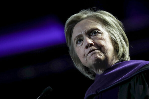 Hillary Clinton Delivers Commencement Address For Hunter College Graduates At Madison Square Gardens