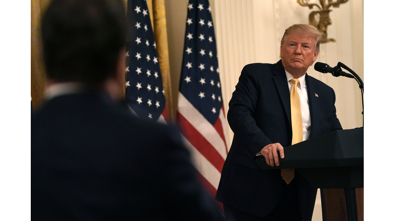 President Trump Delivers Remarks At The Presidential Social Media Summit At The White House