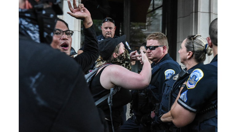 Alt-Right Groups Hold "Demand Free Speech" Rally At Freedom Plaza In Washington