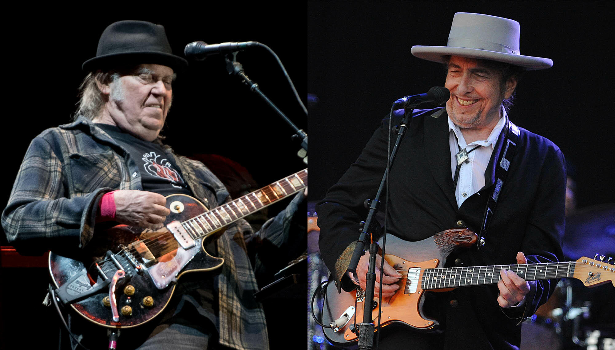 Watch Bob Dylan, Neil Young Sing 