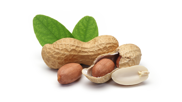 shelled peanuts and leaves- Getty Images 