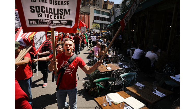 May Day March Takes Place In New York City