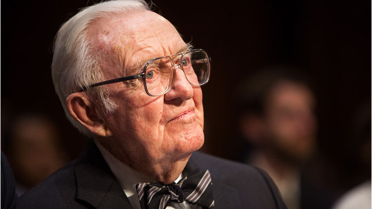 Former Supreme Court Justice John Paul Stevens Testifies To Senate Committee On Campaign Finance