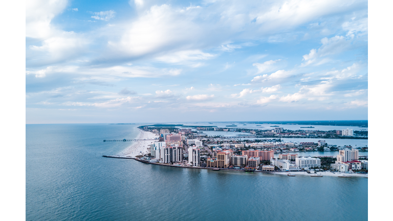 Clearwater Beach Aerial Shot