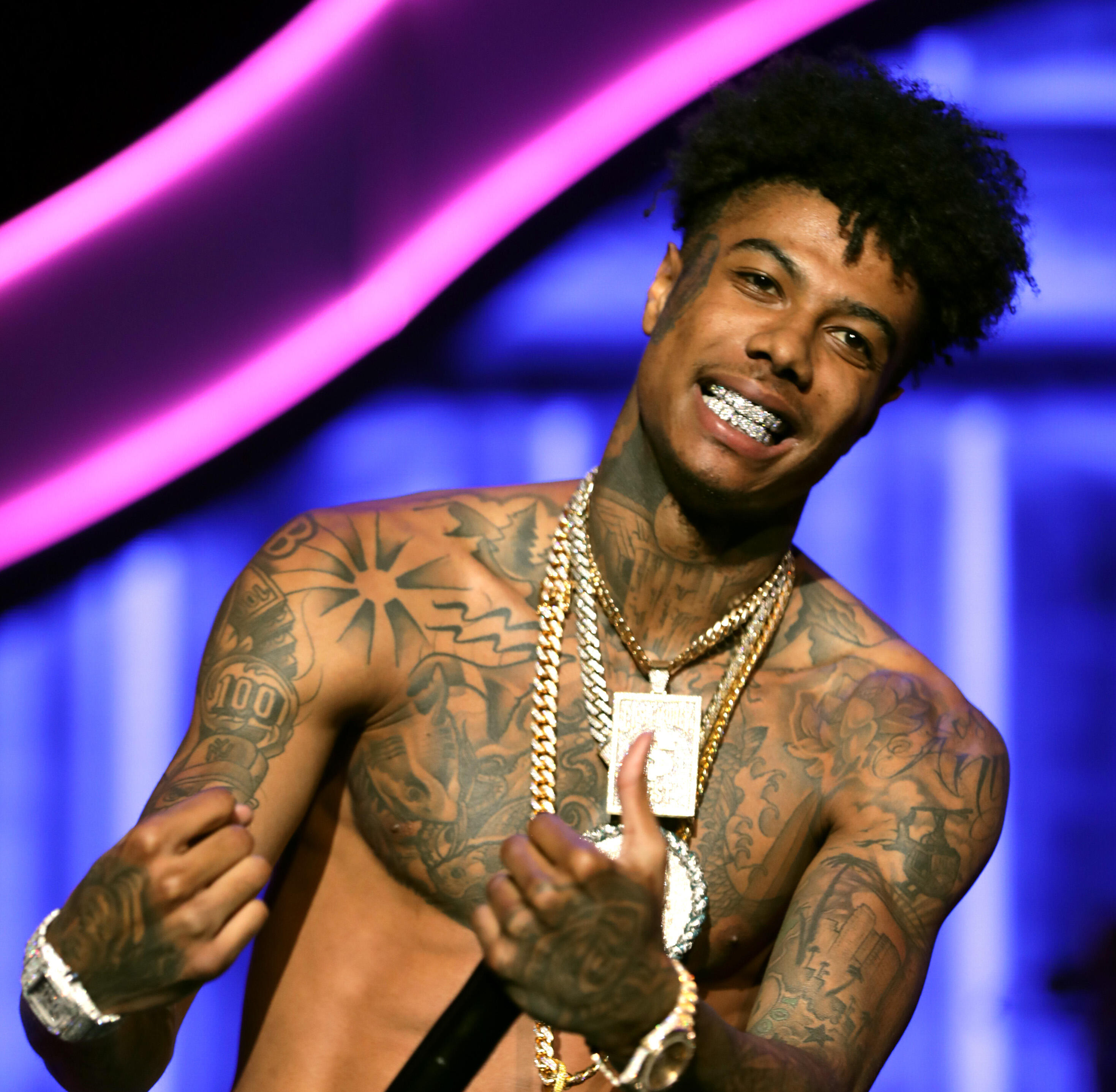 Blueface Kicked His Two Girlfriends Out His House After Getting Matching  Tattoos - Urban Islandz