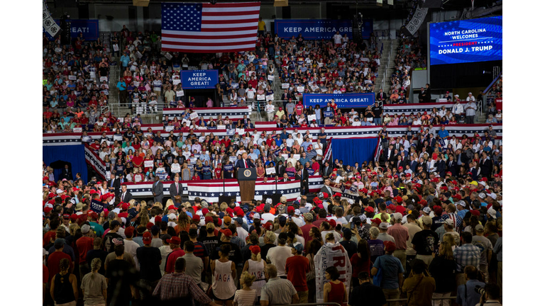 Donald Trump Holds "Keep America Great" Rally In Greenville, NC