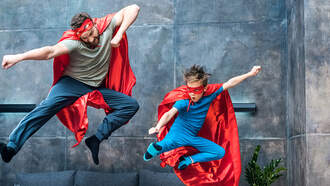 Girl Shows the World Her Dad's a Superhero